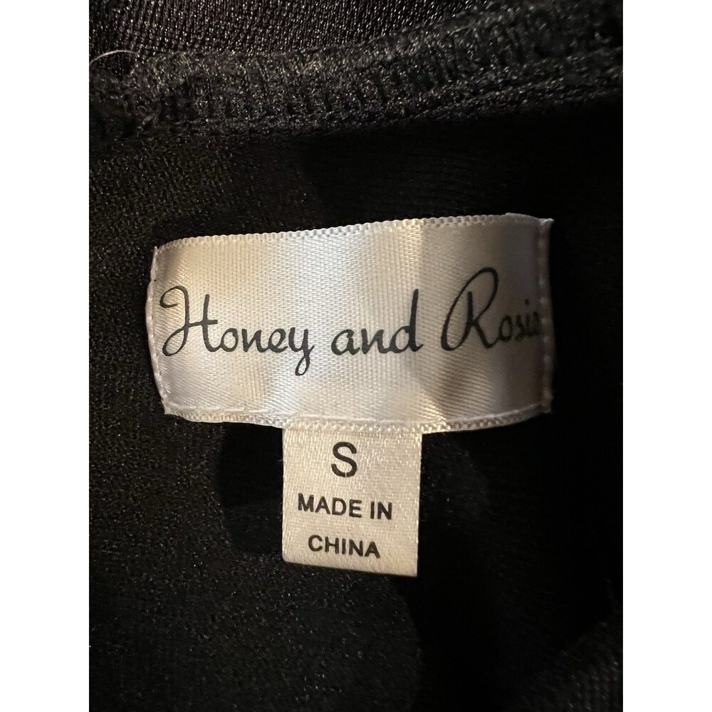Homer & Rose Fit and Flare Party Cocktail Dress Black Size Small Special Event - Picture 6 of 8